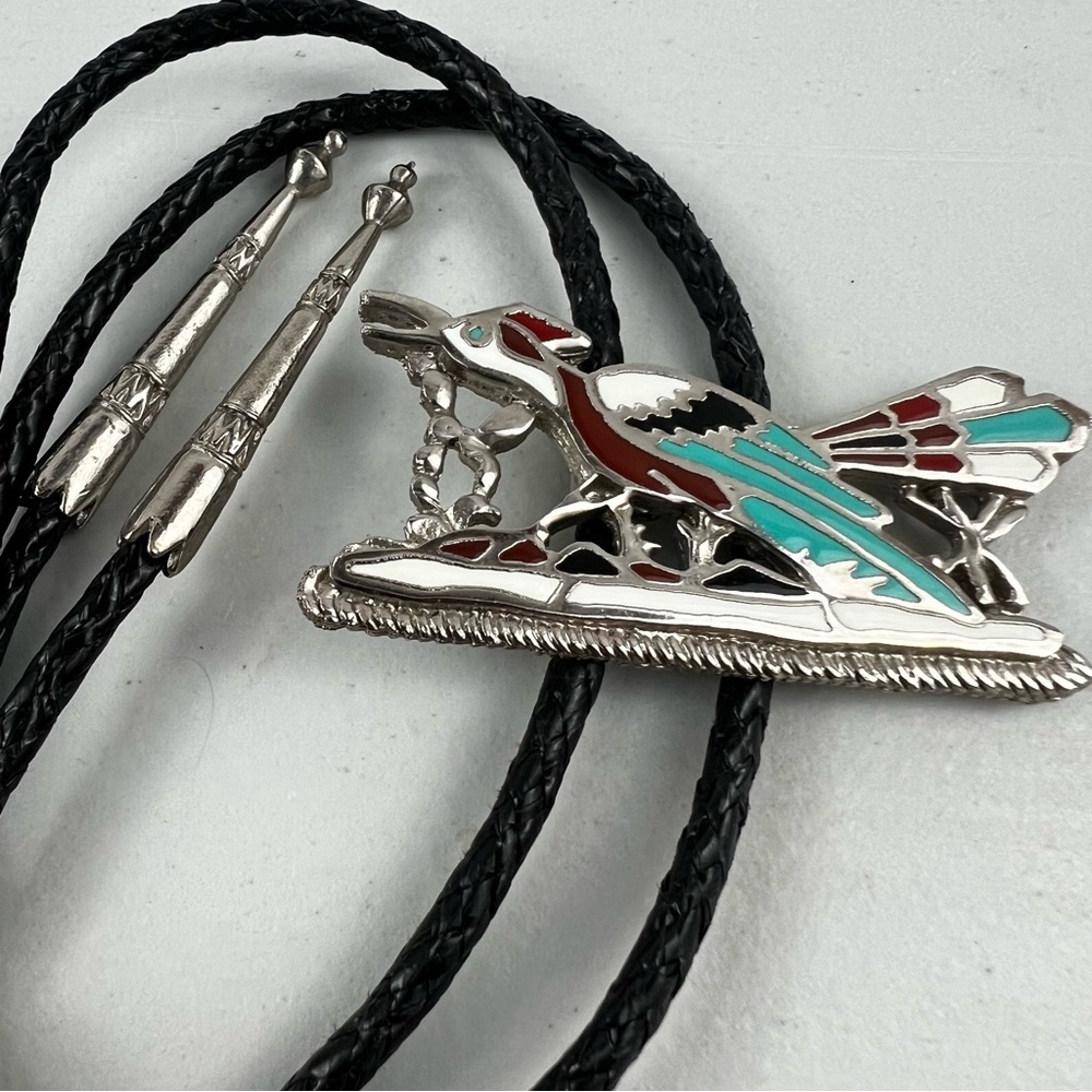 Roadrunner Bolo Tie. Southwestern Style.